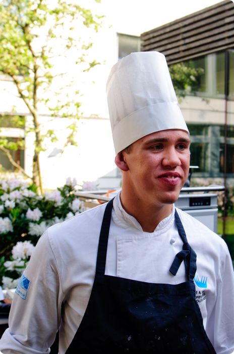 Grillbuffé på innergården