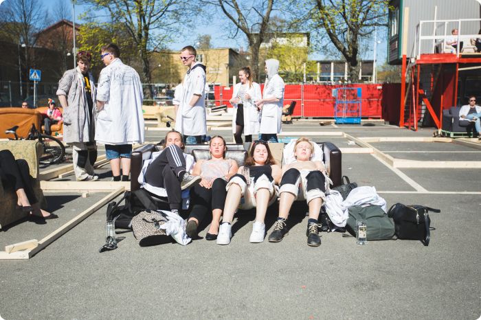 Byggplatsen dag 2