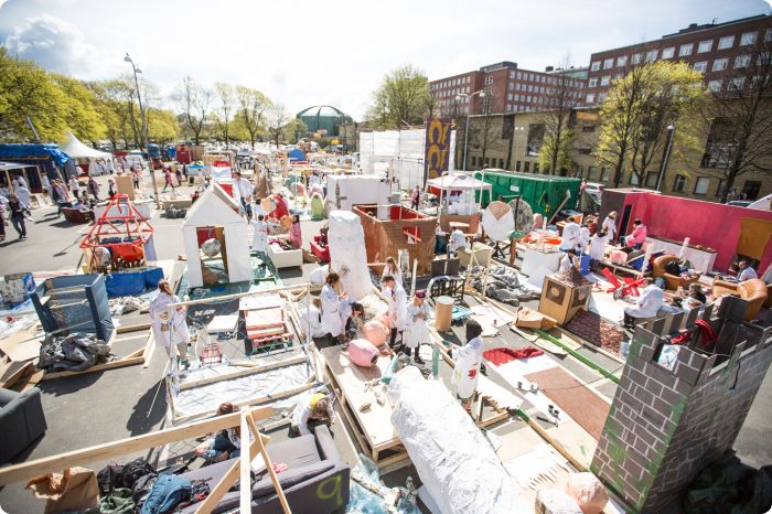 Byggplatsen dag 9