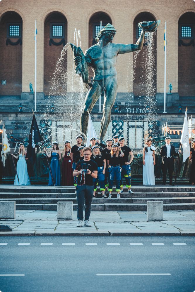 Behind the scenes - Mottagningsfilmen